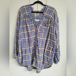 We the Free Free people one of the boys plaid tunic size small